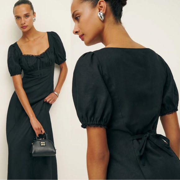 Reformation Cherise Linen Dress - Picture 2 of 12